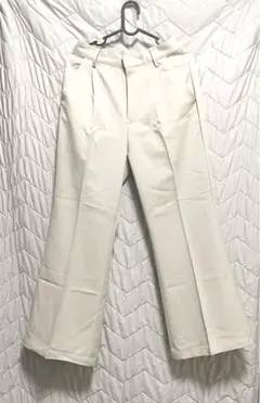 【cussil/クシル】TRストレッチルーズシルエットハイウエストフレアパンツ