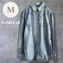 バジーレベントット BASILE28 デニムシャツ ウエスタン M 長袖 羽織りのサムネイル
