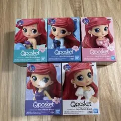 Disney Qposket petit アリエル 全5種コンプリート