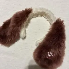 USJ スヌーピー 耳付きカチューシャ ファンキャップ ブラウン 赤茶色