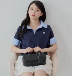 ［新品未開封］Chico チコ　WEB限定　刺繍入り襟付きポロニット