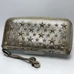 101 JIMMY CHOO スタースタッズ ラウンドファスナー ジップ 長財布のサムネイル