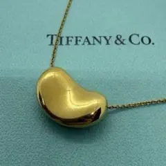 極美‼️Tiffany & Co. ビーン ネックレス k18ラージ - メルカリ
