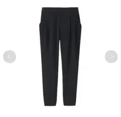 【UNIQLO】ドレープジョガーパンツ 【新品未使用】きれいめパンツ【 L 】黒