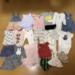 女の子　70㎝　まとめ売り　Tシャツ　ロンパース　帽子