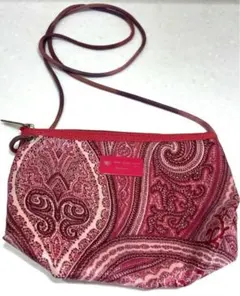 美品 エトロ ショルダーバッグ ペイズリー柄 ナイロン 計量 斜め掛け 肩掛け ETRO エトロ ペイズリー柄 ショルダーバッグ ナイロン素材