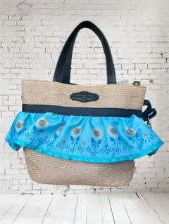 【新品未使用】　しまむら　アナ雪　ディズニー　ちはるさんコラボバッグ　かごバック