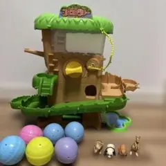アニア　コロコロツリー カプセルトイ 動物フィギュアセット