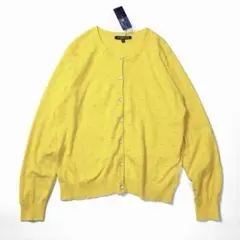ローラアシュレイ カットワークコットンカーディガン イエローのサムネイル