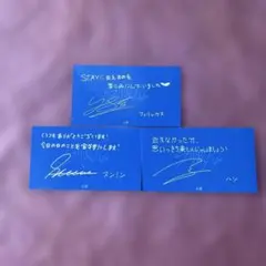 Stray Kids MANIAC 日本公演 メッセージカード 3枚セット