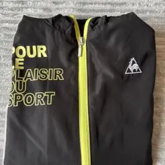 le coq sportifウィンドブレーカー フード付き 黒　1100円