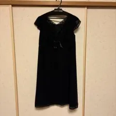 LOVE MIC ブラックドレス 9AR フレアスリーブ