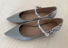 AU BANNISTER ストラップサンダル38グレージュ低ヒールのサムネイル