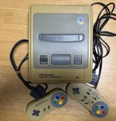 【ジャンク】スーパーファミコン 本体＆コントローラー2個セット SFC 日焼け強