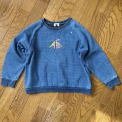 F.O.KIDS 裏起毛トレーナー 130 デニムブルー