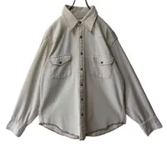 【GAP】90s オールドギャップ コットン ウエスタンシャツ アイボリー
