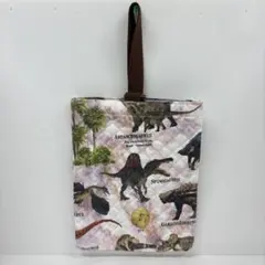 シューズバッグ　恐竜　男の子　上履き入れ　上靴入れ　キルティング