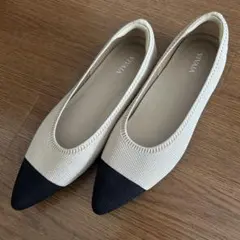 【本日1000円OFF】VIVAIA ポインテッドトゥ フラットシューズ