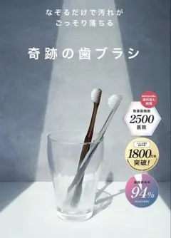 【正規品保証・新品・未開封品】奇跡の歯ブラシ　大人用　ふつう　 3本