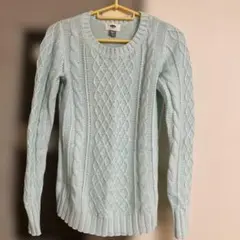 OLD NAVY ミントグリーン ケーブルニットセーター XXS