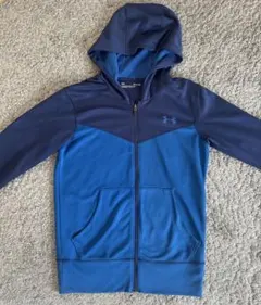Under Armour フルジップ パーカー 青　SMサイズ