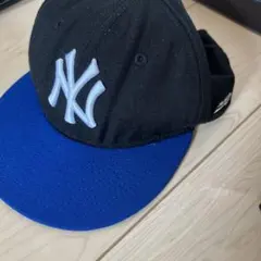 New Era 9FIFTY キャップ 黒/青