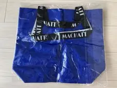 machatt マチャット ノベルティ トートバッグ ビニールバッグ　青のサムネイル