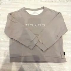tete a tete ロゴトレーナー 110
