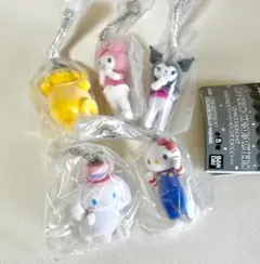 【全5種コンプ】サンリオ ミニチュアチャーム ライブキャラクター ガチャガチャ