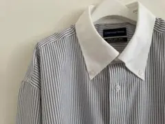 値下げ中！美品　CHRISTIAN ORANI ストライプシャツ 3Lのサムネイル