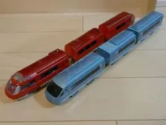 プラレール【レアな青いロマンスカー】GSE&MSEセット　まとめ売り