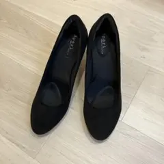 ナノユニバース　Aperi ブラック パンプス ポインテッドトゥ