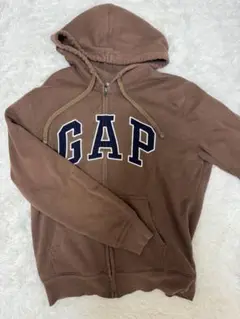 GAP ブラウン ネイビー　フード付きパーカー