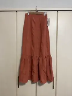 フィフス フレアスカート オレンジ/wcloset mecherie nugu