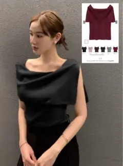 【美品】GRL ノースリーブニットトップス 秋冬