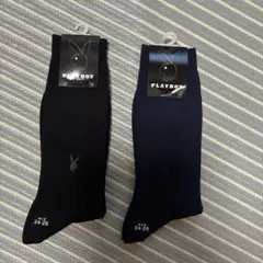 PLAYBOY リブソックス 2色セット 24-26のサムネイル