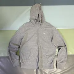 NIKE ナイキ ジップアップ パーカー グレー Lサイズ メンズ フルジップ