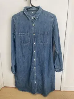 デニムシャツワンピース Sサイズ 長袖　無印良品