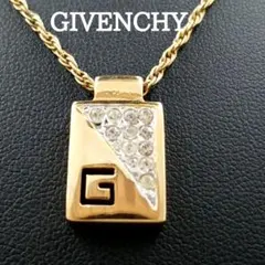 美品✨ジバンシィ、パールラインストーンレディースゴールドネックレス 