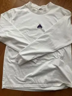 【NIKE】ACG ロゴ ホワイト 長袖シャツ Lサイズ