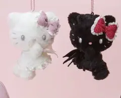 ハローキティ 天使 小悪魔 マスコットキーホルダー