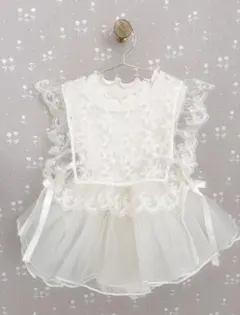 alli. nosleeve tulle rompers & ベスト