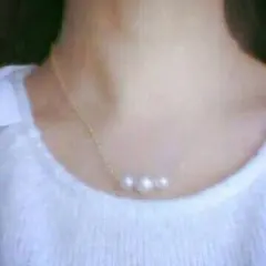 セール♪コットンパールネックレス☆