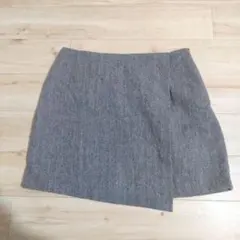 UNIQLO ユニクロ ヘリンボーン ツイード スカート スコート Lサイズ
