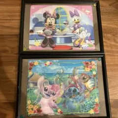 ディズニー幼児向け3Dマジックジグソーパズル ミニー24pスティッチ48pセット