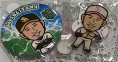 若鷹ガチャ 杉山一樹選手 缶バッチ 東京verスカイツリー - メルカリ
