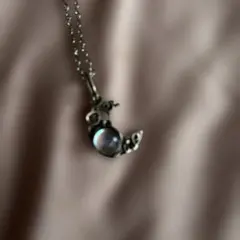 値下げしました　月と星モチーフ シルバーネックレス