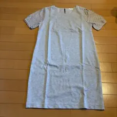 avv グレー半袖ワンピース Lサイズ （スウェット生地）