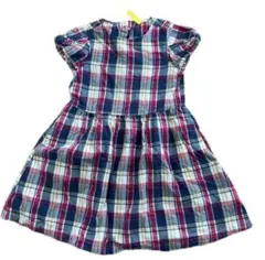 sunny チェック柄 半袖ワンピース 130