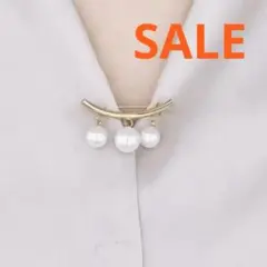 【SALE】ゴールド パール3連 ブローチ 入学式 コサージュ フォーマル